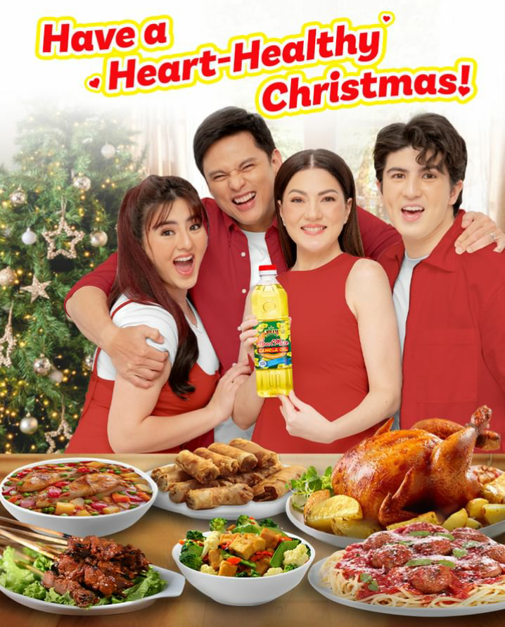 cassy_updates's tweet photo. Gawing healthy & holiday handaan w/ #JollyHeartMateCanolaOil . It contains the lowest saturated fat versus other cooking oils, good for the heart rin dahil may Omega 3 and 6!
#CarminaVillarroel | #ZorenLegaspi
#CassyLegaspi | #MavyLegaspi
#JollyHeartMate | #HeartMateForLife https://t.co/v57WgcbGeX