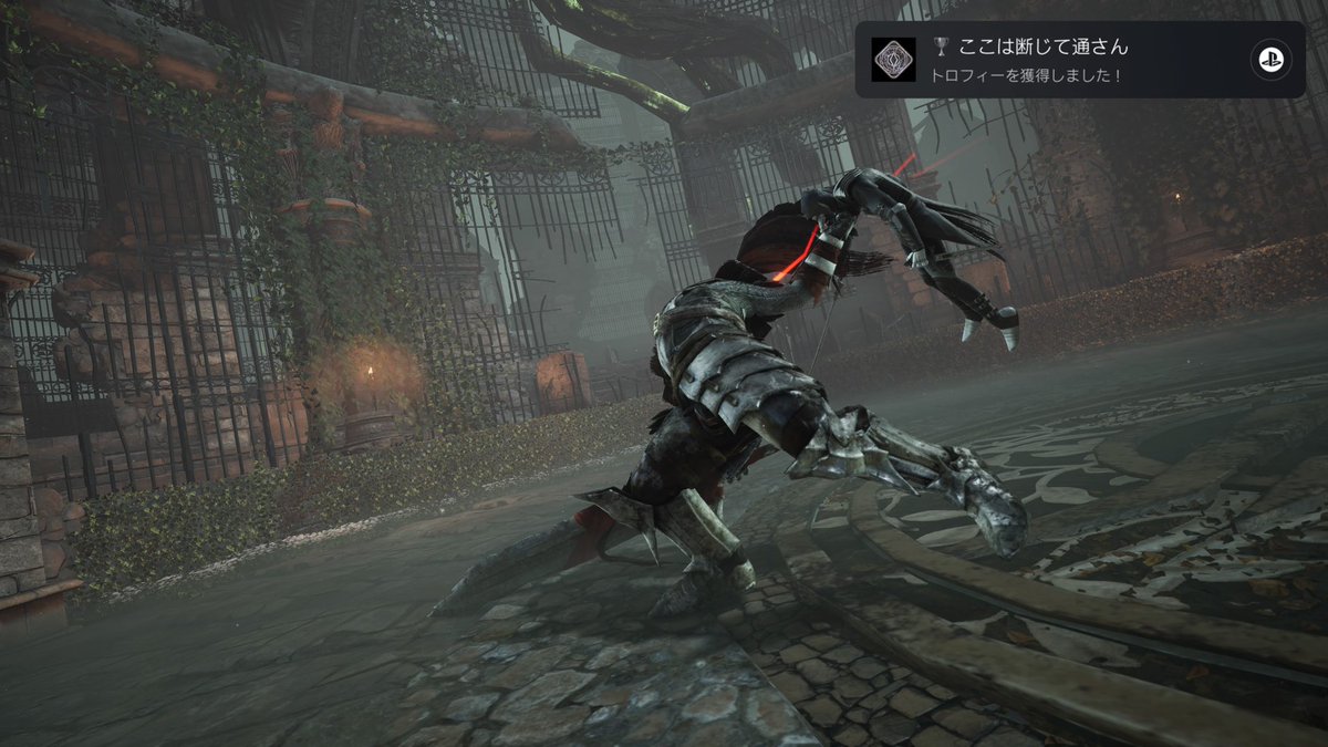 ma_sa_gam's tweet image. #Thymesia 、約13hでトロコンできましたー🏆🎉年内達成おめでとう🥳
収集物に30m、狂気のタル割は意外にも10m、レベル上げに1h、最後の鬼門ヴァーグ撃破に2h😂
このために2週目の最初遊んだけど、強かった最初の大剣マンが激弱になってて、自分の成長を大いに感じました！
すごく面白かった2待ってる！