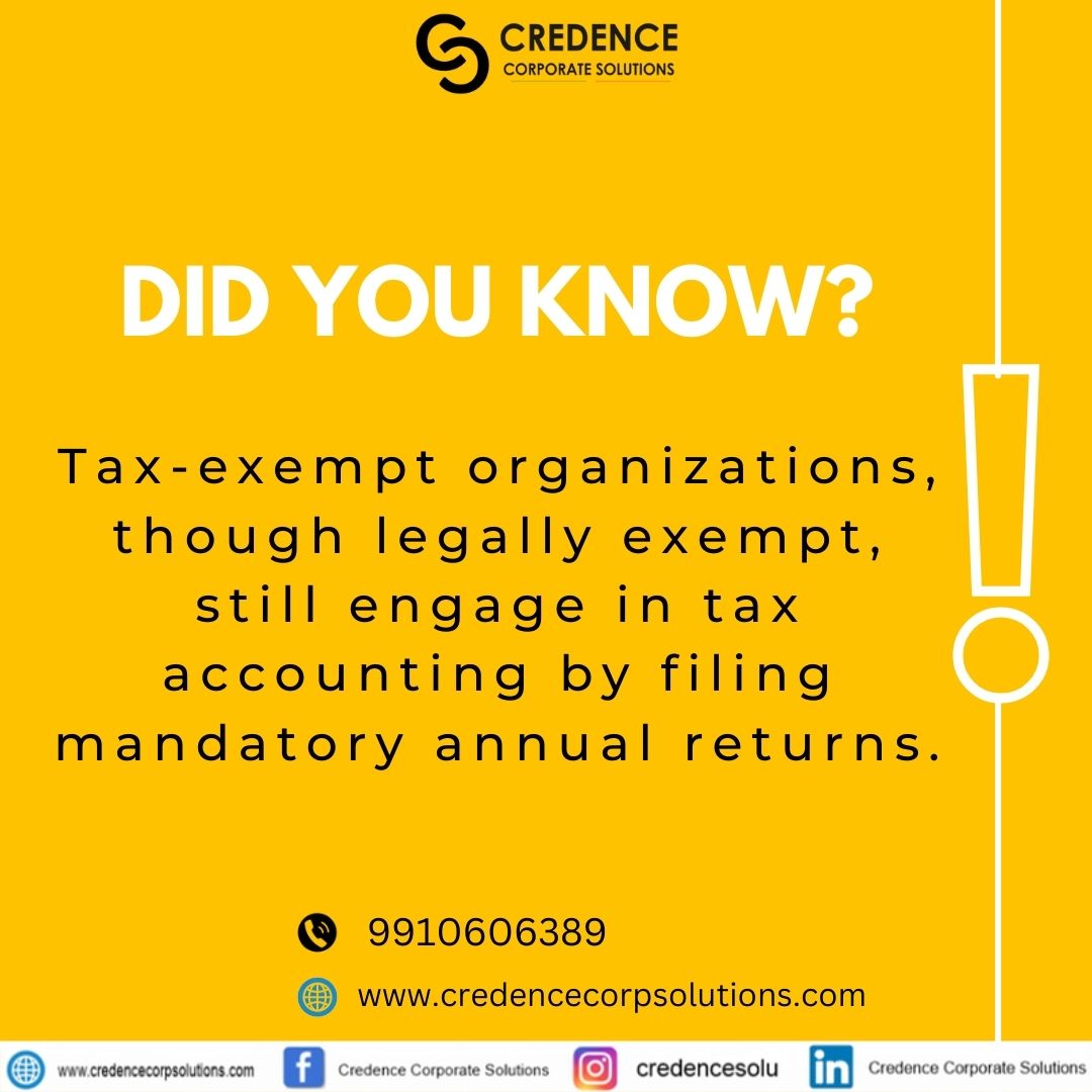 Even in the realm of tax-exempt organizations, the importance of tax accounting remains. #TaxAccounting #NonProfitFinance #FinancialCompliance #AnnualReturns #FiscalResponsibility #LegalObligations #FinancialReporting #BusinessFinance #TaxExempt