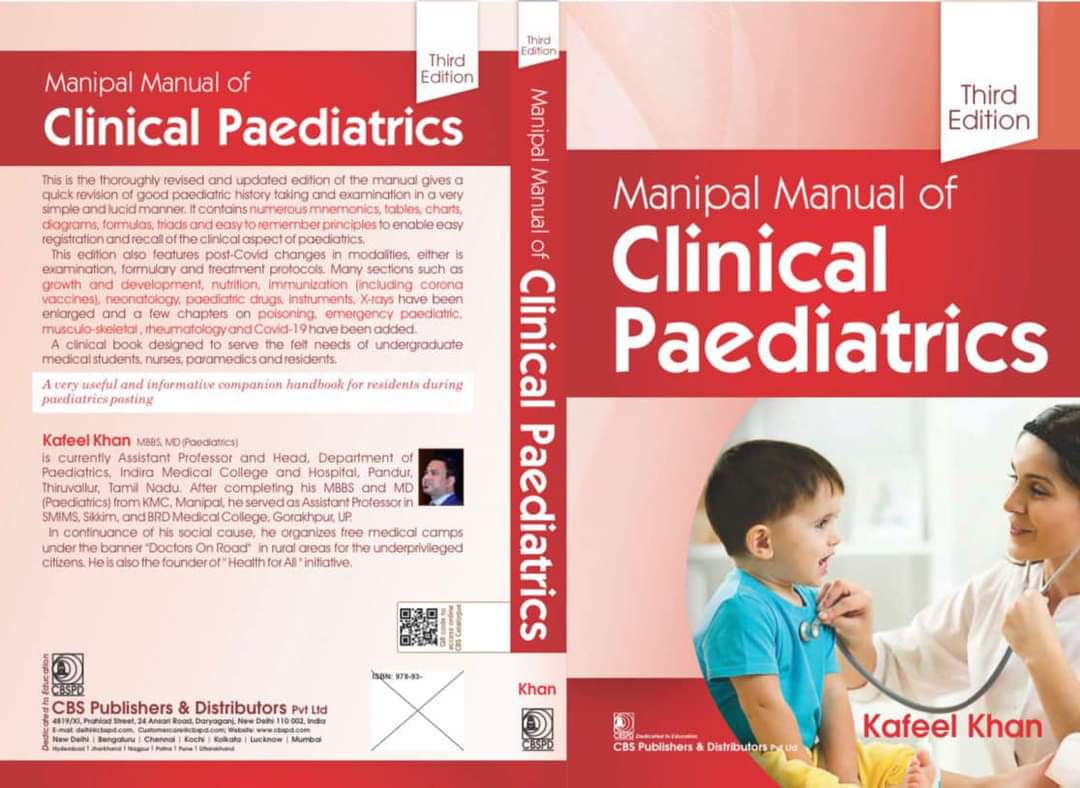 Please do buy and read 🙏 Manipal Manual of Clinical Paediatrics 3rd Edition (PB- 2022) amzn.eu/d/1FT0H3y