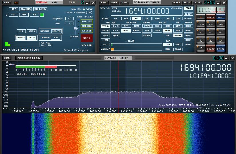 fearlesslyloyal's tweet image. #ICYMI Then came along another item of hardware that was also Symbolic..The #RSP2Pro from @sdrplay..I purposely procured that SDR to be my main #XRIT along with the 1.2m prime focus dish ..So now you know...#SweetEmotions