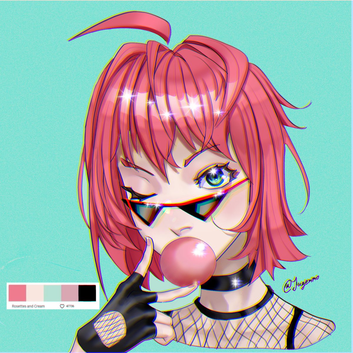 Jugemmo's tweet photo. 1 Palette 2 Artist Challange with @0009158A https://t.co/afNvrOiMmz