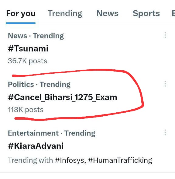 ChamparanD89853's tweet photo. अभी भी रूकना नहीं है।
हम दशरथ मांझी वाले Bihar से हैं जब तक तोड़ते नहीं हैं तब तक छोड़ते नहीं हैं।।
#Cancel_Biharsi_1275_Exam 
#CANCEL_BIHAR_SI_1275 
@NitishKumar @yadavtejashwi https://t.co/EbOIyd7KWG
