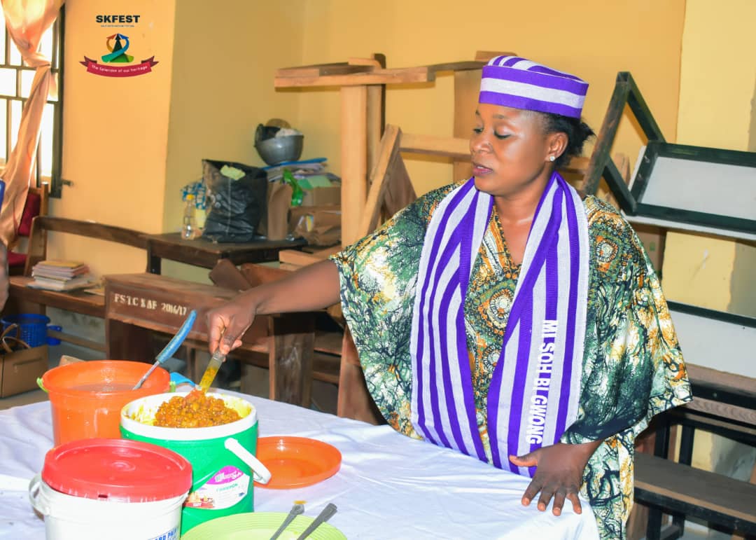 SKFEST2023's tweet photo. #SKFEST2023
Food fair and traditional cuisine exhibition knock out stage  took place in two venues; Seel Creative Solution Kitchen Narayi, Kaduna and  Federal Technical College, Kafancan. The finals will be taking place in Kafancan during the festival. https://t.co/adHjIFewtH