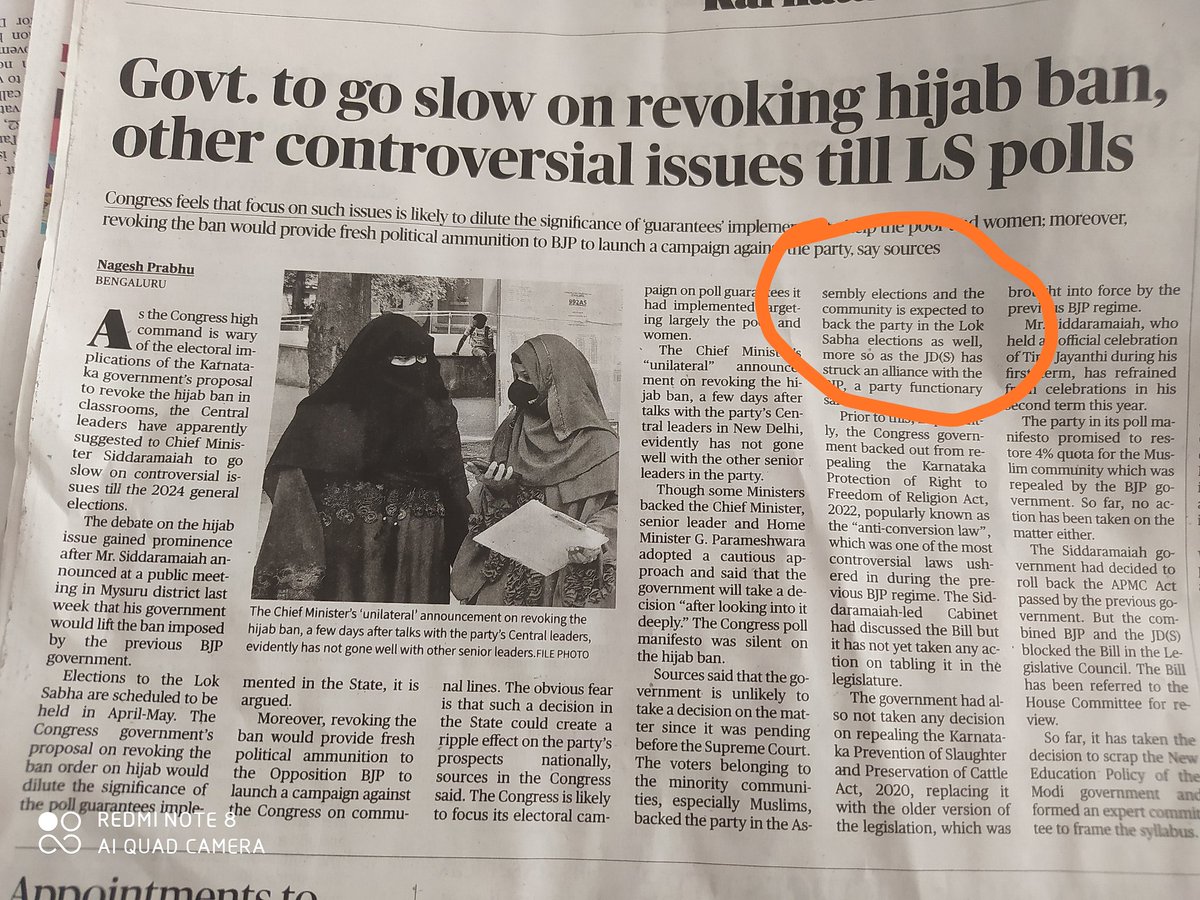 Congress as usuall takes U turn on #HijabBan issue..and Muslim voters & supporters for granted. 

All those who advocated for voting Congress during #Karnataka Elections go into hibernation untill next election comes.