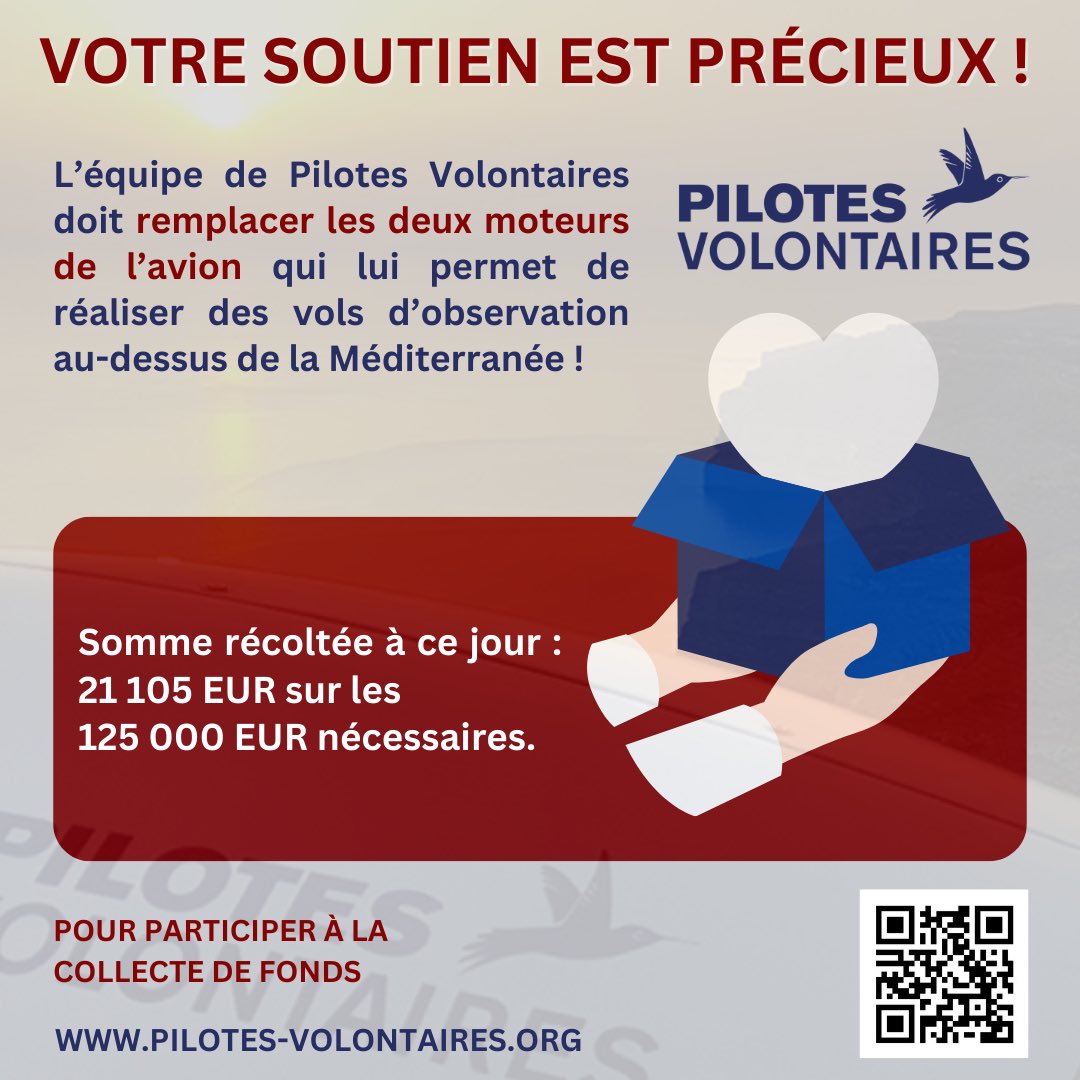 HRos_CCH's tweet photo. CoCreate Humanity vous invite à soutenir la formidable association Pilotes Volontaires. Les deux moteurs de leur avion, le Colibri 2 qui offre un appui d’observation aérienne, doivent être remplacés.
Votre soutien est précieux : https://t.co/g34hWvyLsC https://t.co/G982q1T532