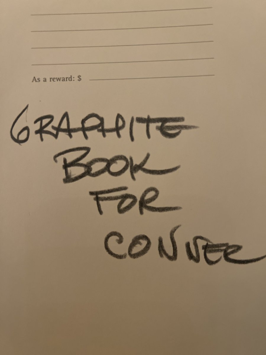 MilostateArt's tweet image. Graphite Book for Conner. VG #dailypages
