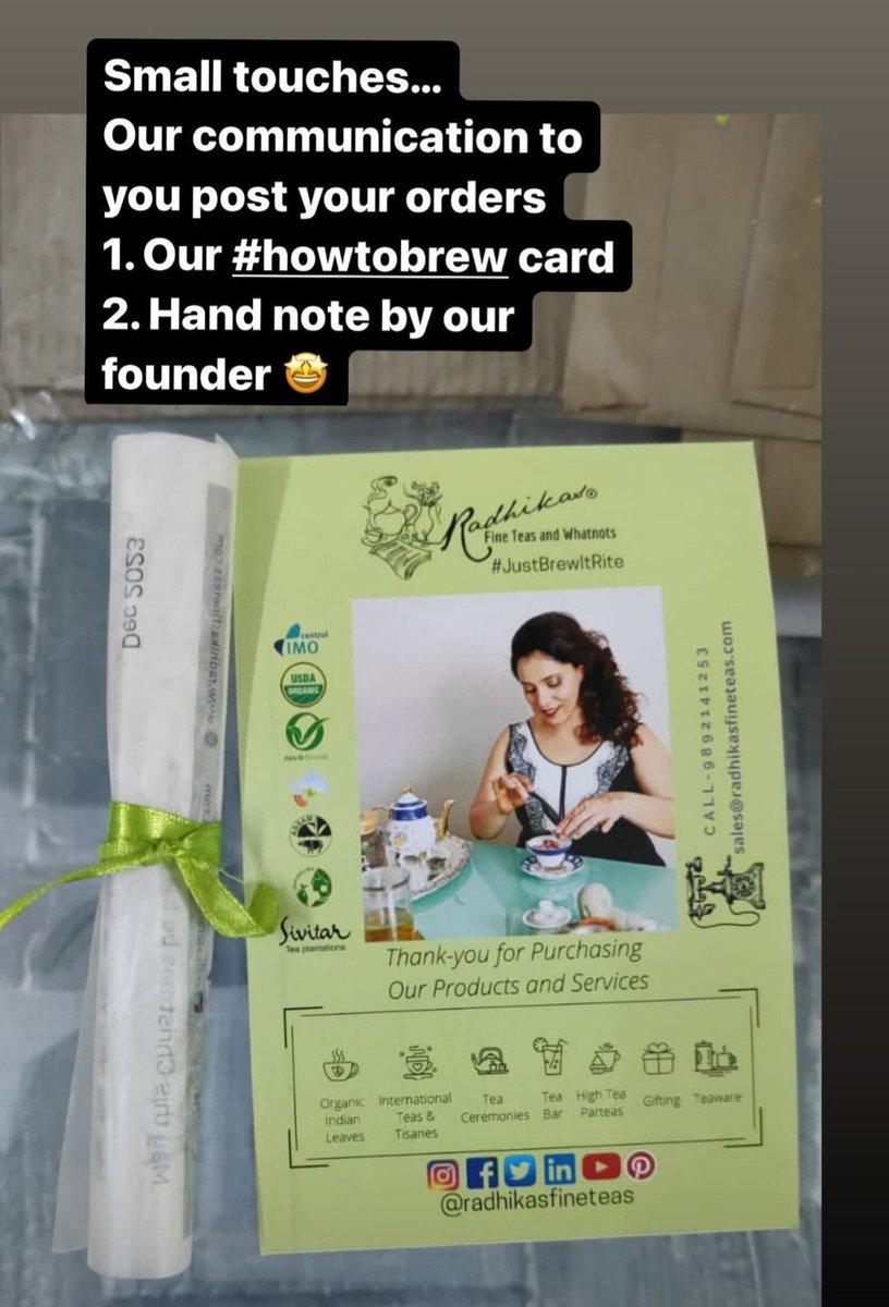 RadhikasTeas's tweet image. #HowToBrew #communication #RadhikasFineTeas