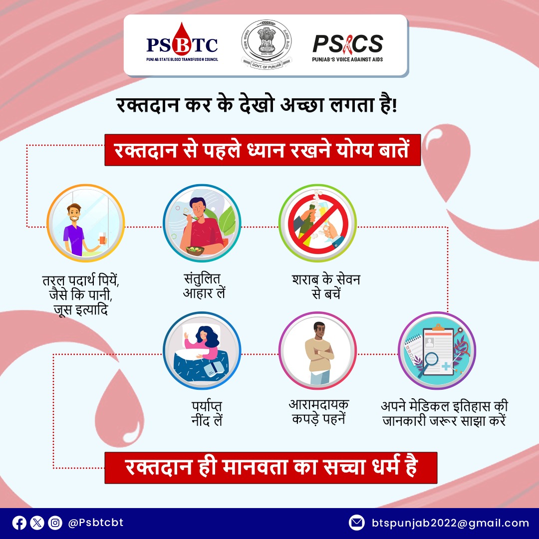 Psbtcbt's tweet photo. सुरक्षित रक्तदान के लिए अपने स्वास्थ्य का ख्याल रखें और स्थानीय चिकित्सक से सलाह जरूर लें।

#BloodDonation #SaveLives #BloodTransfusion #DonateBlood #BloodDonor #BloodBank #SaveLives #BloodMatters #GiveBlood #BeAHero #DonateLife #BloodNeeds #BloodSupply #GiveLife #BloodHeroes https://t.co/ewTtAu3ubY