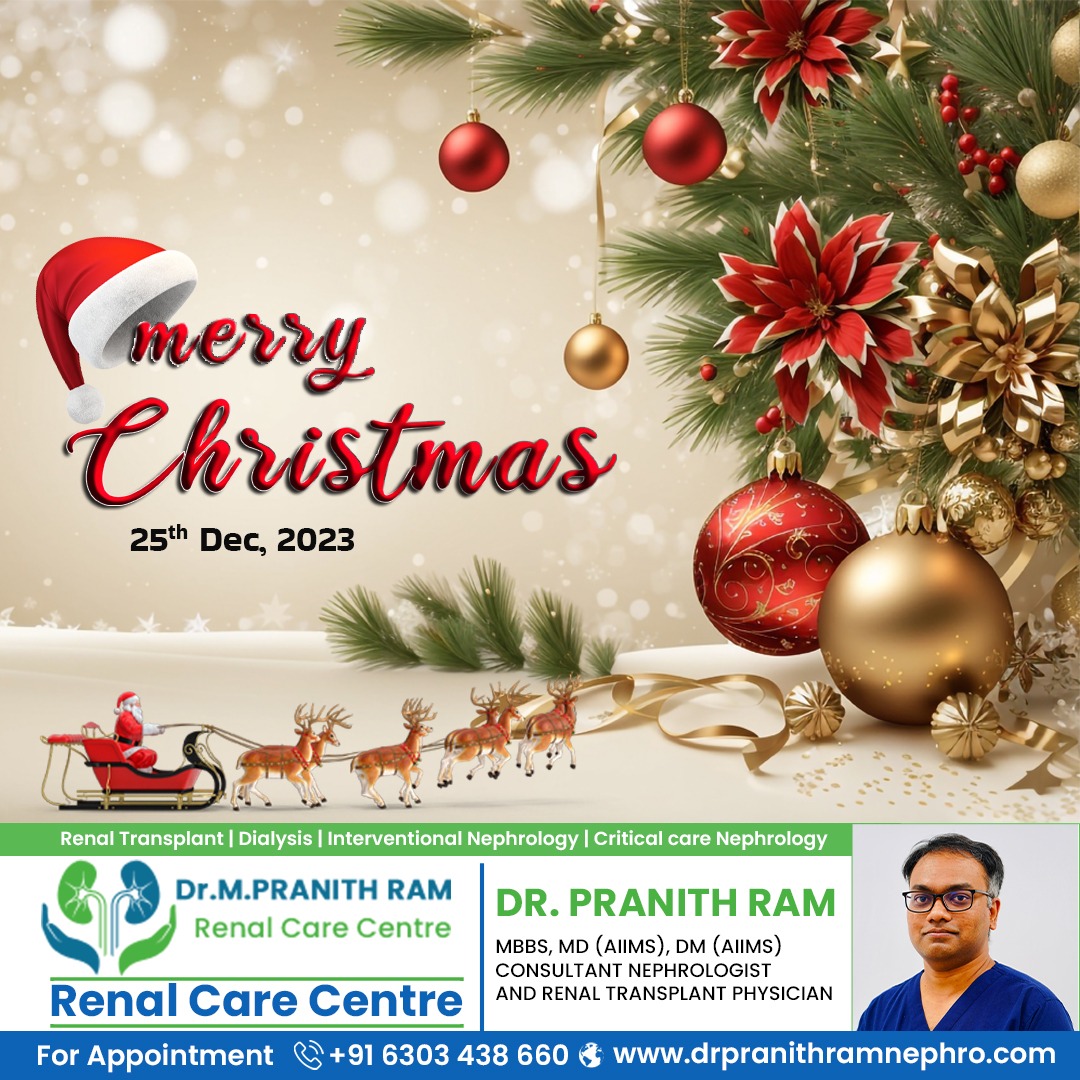 DrPranithram's tweet photo. Wishing you a holly, jolly Christmas filled with love, joy, and cherished moments! 🎄🎅✨

#christmaswishes #christmas #merrychristmas #santaclaus #santaclaus2023 #christmasmemes #christmaspost #kidneydoctor #nephrologist #Secunderabad #Hyderabad #drpranithramnephrologist https://t.co/Q7CvwNg3F3