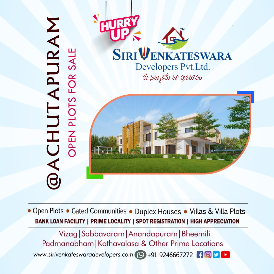 svdpl1's tweet photo. Looking for your dream plot in Vizag? Here's a hidden truth - open plots are the key to building your perfect home. Nadanavanam sreshta #DelhiAirport #SalaarRulingBoxOffice #RecordBreakingSalaar #MaheshBabu𓃵 https://t.co/CA6p6MYJOZ