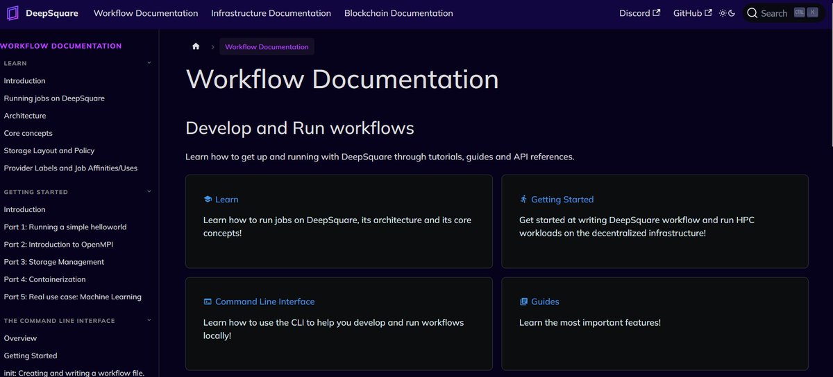 Hey #Devs! Dive into the Deep(end) of DeepSquare! Our Workflow Overview isn't just #documentation - it's your new cheat sheet to mastering our platform. Unlock the secrets of efficient workflow and dev like a ninja!
docs.deepsquare.run/workflow/overv…
  #DevLife #HPC #workflow #AI