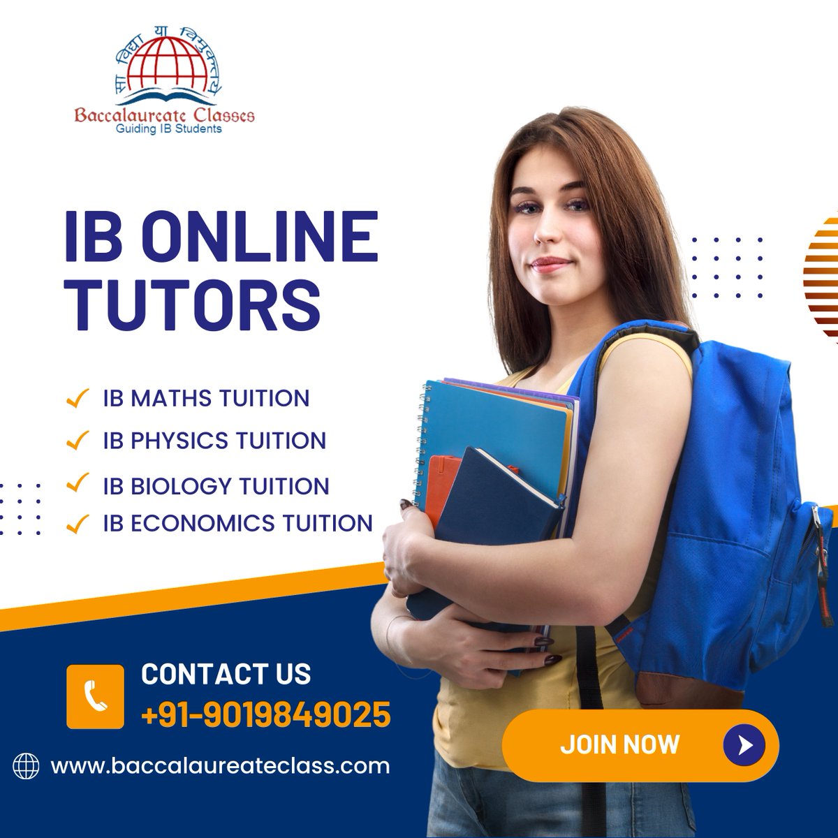 bclasses4ib's tweet image. 📚 Elevate Your IB Journey with Expert Online Tutors! 🌐✨
Unlock the secrets of success in IB Economics, Maths, Physics, and Biology with our dedicated online tutors! 🚀🎓
𝗩𝗶𝘀𝗶𝘁:🌐baccalaureateclass.com
𝗖𝗮𝗹𝗹:📱+91-9019849025
#ibtutor #ibmathtutor #ibonlinetutor