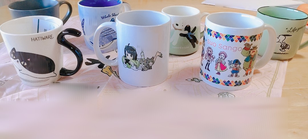 minori_score08's tweet photo. 出先とかで可愛いマグカップ見つけたら買ってしまうのと
プレゼントで頂いて気づいたら増えてたᐠ( ᐢ ᵕ ᐢ )ᐟ🌸
勿体なすぎて5個未だに使用してない
他に可愛い・面白いマグカップあったら教えてください! https://t.co/5xd24zPtWb