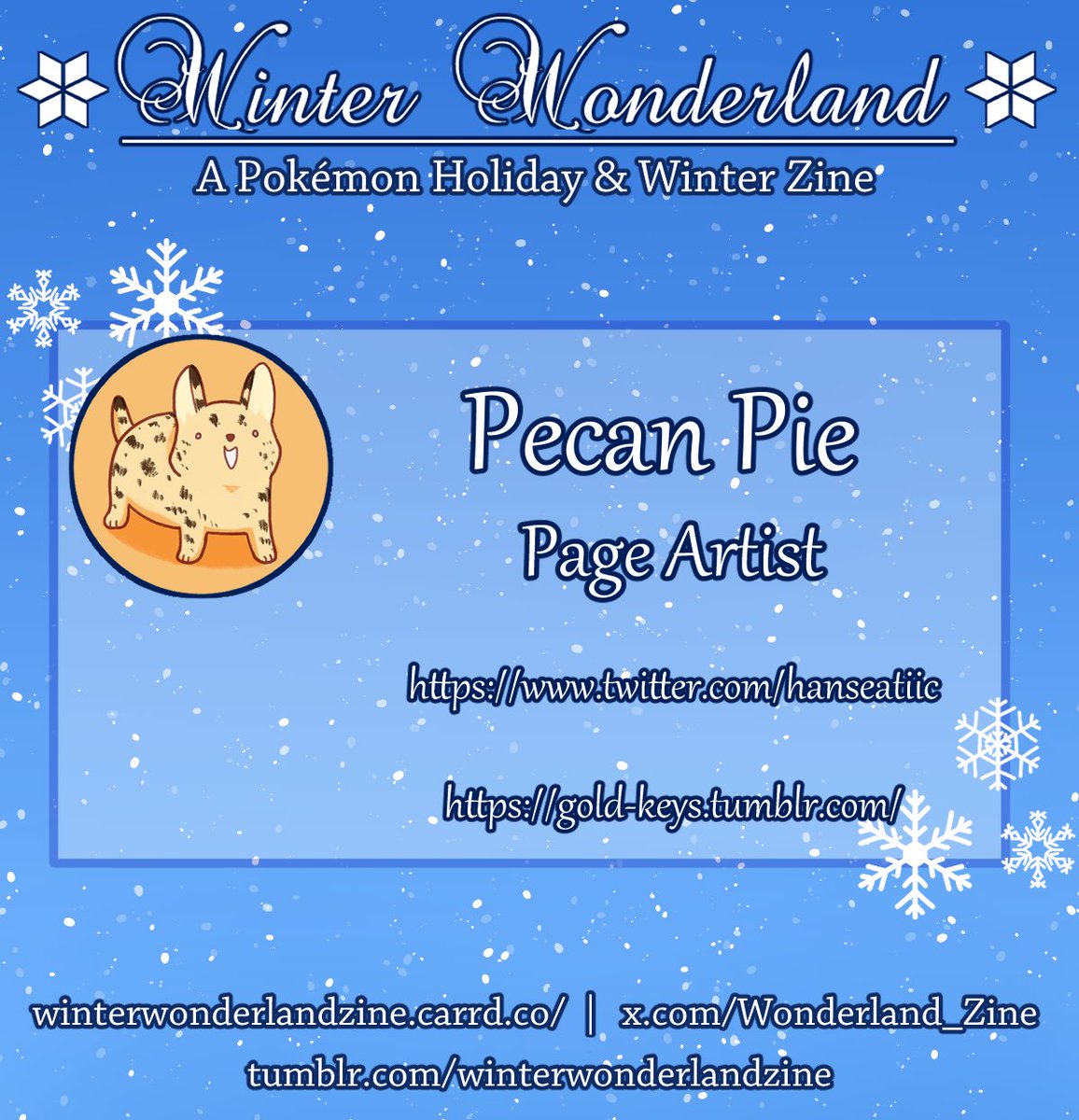 Wonderland_Zine's tweet photo. ⛄CONTRIBUTOR SPOTLIGHTS!⛄

❄️Paimy (@Paimy_art)
❄️parashy
❄️Pecan Pie (@hanseatiic)
❄️Piffcreations https://t.co/0UMUBWcaqh