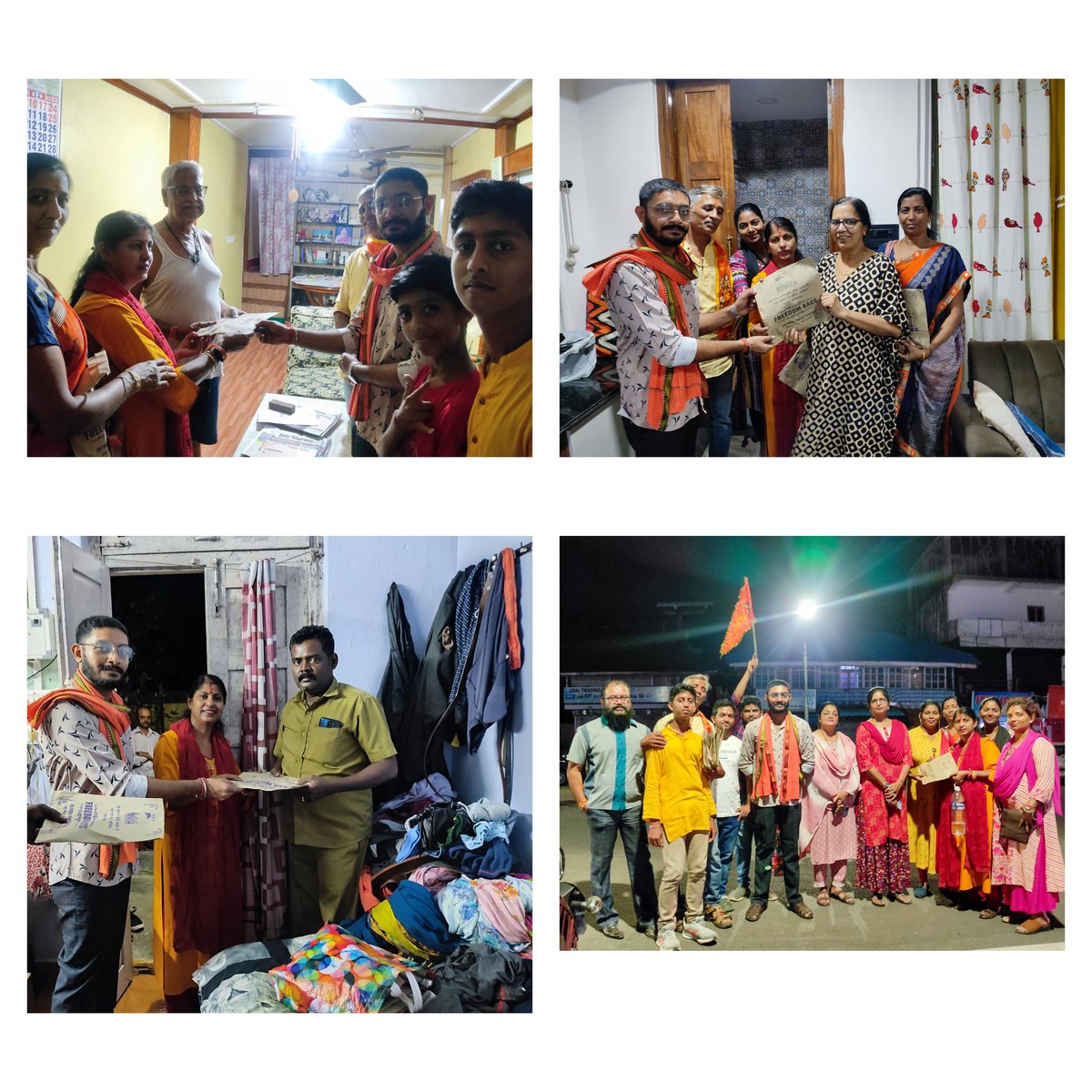 among the residents of Port Blair. The package comprises scared Akhshat, Bhagwa Dhvaja, laminated picture of Shri Ram Janmabhoomi and an Invitation card. ॥ जय श्री राम ॥ 🚩

#RamMandirPranPratishtha #RamMandirAyodhya 
#siddhanthraisharma