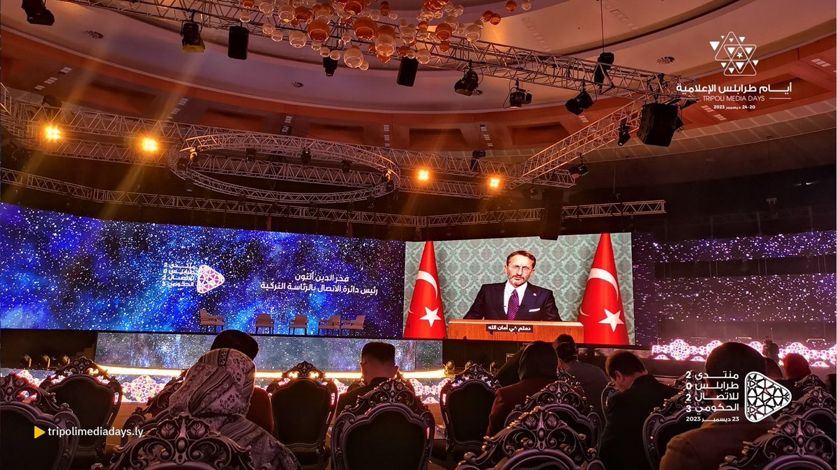 fahrettinaltun's tweet photo. Dost ve kardeş ülke Libya ile tarihi ve kültürel manada çok köklü ilişkilerimiz bulunmaktadır. Bu kapsamda geçtiğimiz yıl Libya ile Medya ve İletişim Alanında İşbirliği Mutabakat Zaptı’na imza atmış ve ilişkilerimizi bu alanda da derinleştirmiştik.

Biz Türkiye olarak önümüzdeki süreçte de hiç tereddüt etmeden Libyalı kardeşlerimizin yanında olmaya, yaralarını sarmaya ve onları desteklemeye devam edeceğiz.
 
Trablus İletişim Forumu vesilesiyle Libya Ulusal Mutabakat Hükümeti’nin de “Afet ve Kriz İletişimi” konusuna büyük bir önem verdiğini bilmek, Libya halkı adına bizleri ziyadesiyle memnun etmektedir.

Türkiye olarak, gerek ulusal gerekse uluslararası alanda doğal afetler ve diğer insani krizlere karşı daha dirençli, daha dayanıklı bir toplumun inşası için çalışmayı sürdüreceğiz.

Afet ve Kriz İletişimi temasıyla düzenlenen “Trablus İletişim Forumu”nun hayırlara vesile olmasını diliyorum.