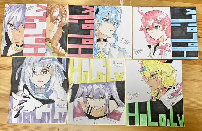 c103の色紙出揃いました!お一人様一点まででお願いします!
各1000円です。 
