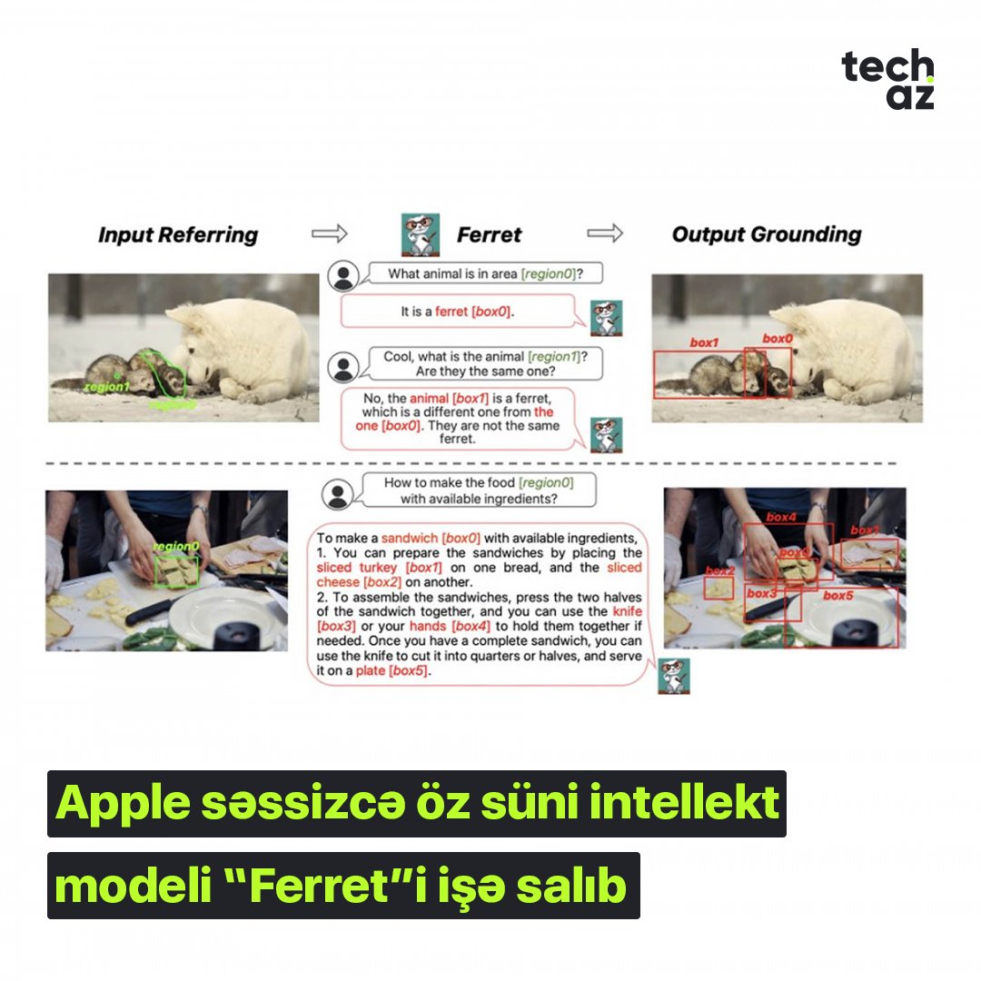 Apple səssizcə öz süni intellekt modeli “Ferret”i işə salıb

Daha ətraflı: shorturl.at/diAQS

#techaz #apple #news