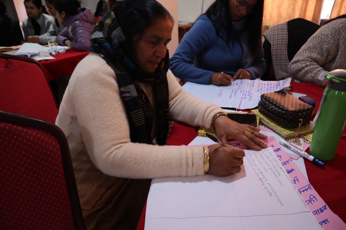Three days capacity building of our provincial members  from Dolpa, Bhojpur, Palpa, Janakpur, lalitpur, Bardiya, Gorkha, Kailali, on gender and climate justice. #Risingfromroots