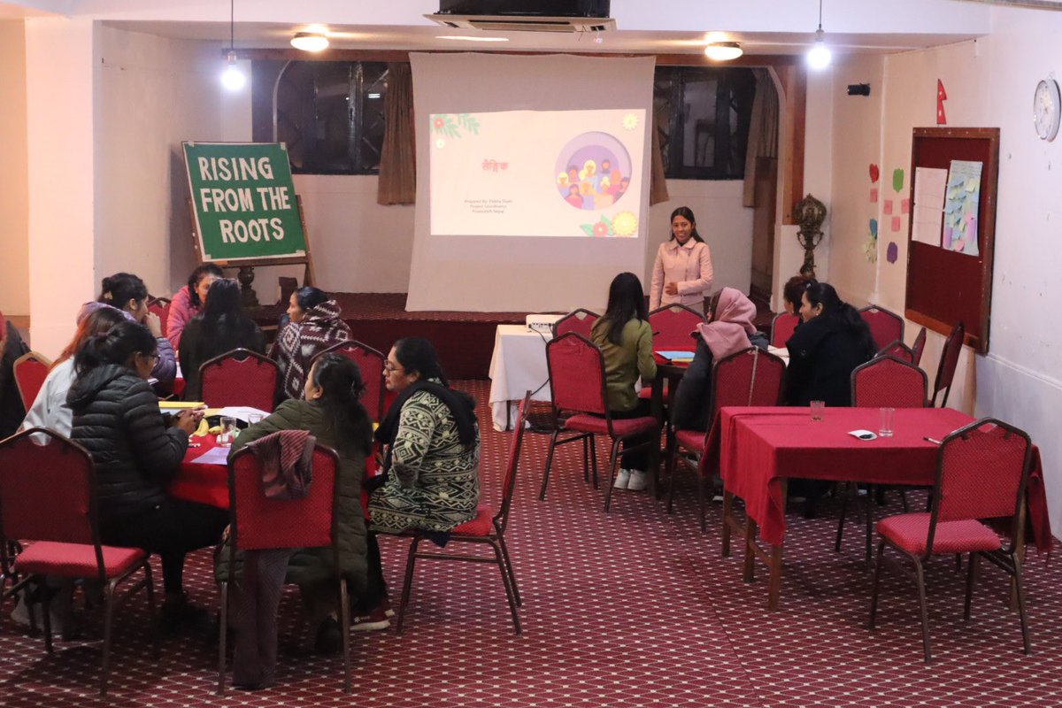 powershiftnp's tweet photo. Three days capacity building of our provincial members  from Dolpa, Bhojpur, Palpa, Janakpur, lalitpur, Bardiya, Gorkha, Kailali, on gender and climate justice. #Risingfromroots https://t.co/Twqt8f10QG