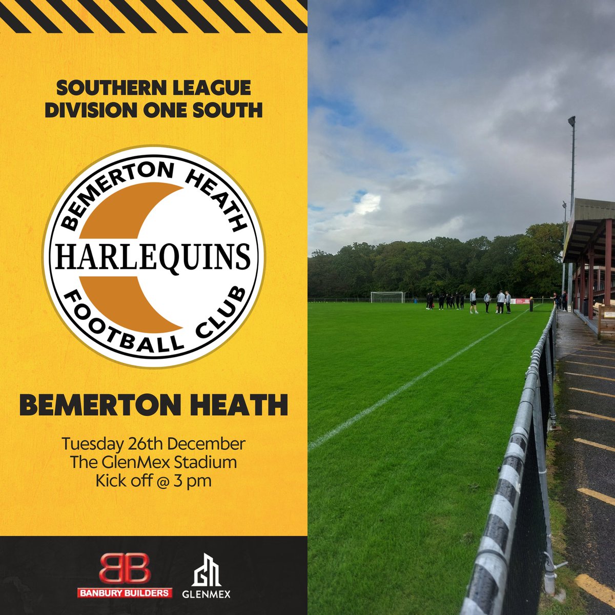 ⚽️ | 𝐁𝐎𝐗𝐈𝐍𝐆 𝐃𝐀𝐘 𝐅𝐎𝐎𝐓𝐁𝐀𝐋𝐋!!!

Bashley v <a href="/BemertonHeathFC/">Bemerton Heath Harlequins</a> 

📅 Tuesday 26th December 2023
🕒 15.00
🏟️ GlenMex Stadium (BH25 5RY)
🏆 <a href="/SouthernLeague1/">The Pitching In Southern Football League</a> Division One South
🎟️ £10 Adults / £7 Concessions / £3 8yrs-16 / U8s Free

#BackTheBash