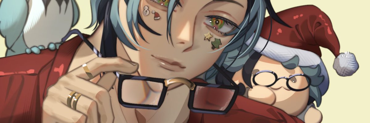 HEXED_arts's tweet photo. The Hexorcisim team wishes everyone celebrating a Merry Christmas🎄✨

Dont forget to take part in #Hexymas before the 30th 🎀🖤 by posting your art, letters, or voice messages under the tag! 

Special thanks to @Laelepuc for this beautiful banner art! https://t.co/zs5Dneovtv