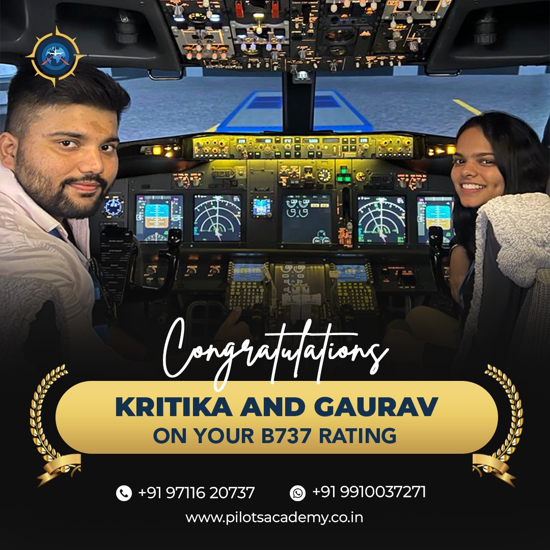 PILOTS_ACADEMY's tweet image. Kritika and Gaurav soar to new heights, earning their wings with a B737 rating. Congratulations on reaching the pinnacle of aviation achievement!
.
.
#PilotAcademy #B737RatingAchievement #AviationMilestones #PilotSuccess #FlyingHigh #WingsEarned #SkyIsTheLimit #ProudMoment