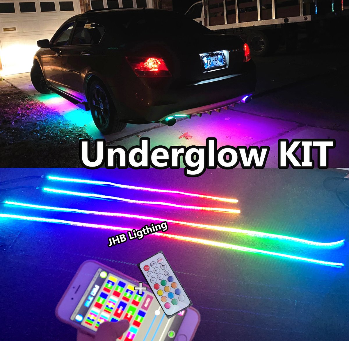 fiacarlighting's tweet photo. USA STOCK IP68 APP Remote Chasing Flow LED Strips Lights 2PCS 4FT+2PCS 6.5FT Underglow KIT order from our eBay store Only needs 2 to 4days deliver ! Link to order : https://t.co/BLKb0HofPK https://t.co/EAQkm4VfBO