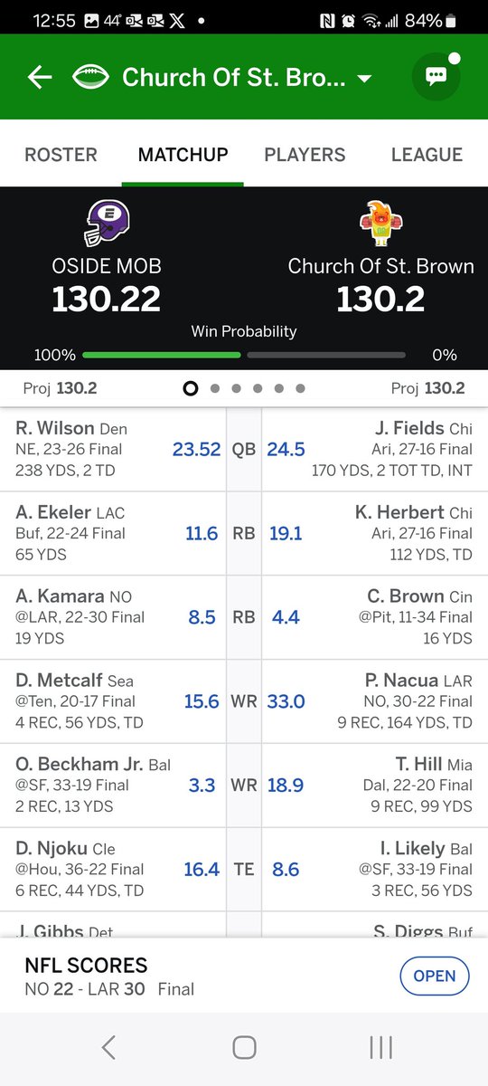 gregmart3434's tweet photo. @MatthewBerryTMR this is a brutal way to end your fantasy run for 2 of us!!! #HighBloodPressure https://t.co/9o2jTAXYNH
