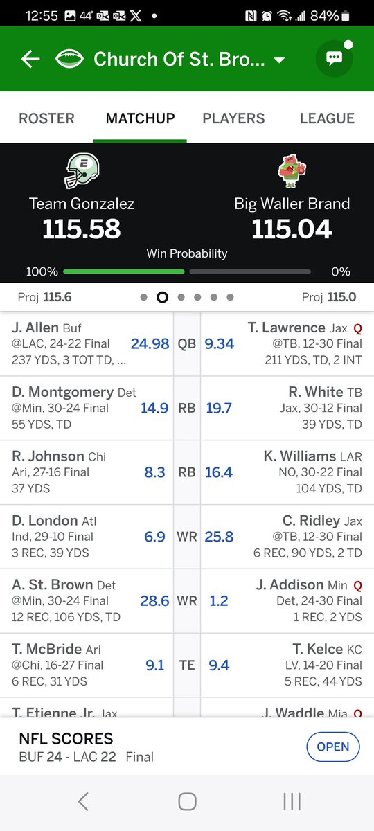 gregmart3434's tweet photo. @MatthewBerryTMR this is a brutal way to end your fantasy run for 2 of us!!! #HighBloodPressure https://t.co/9o2jTAXYNH