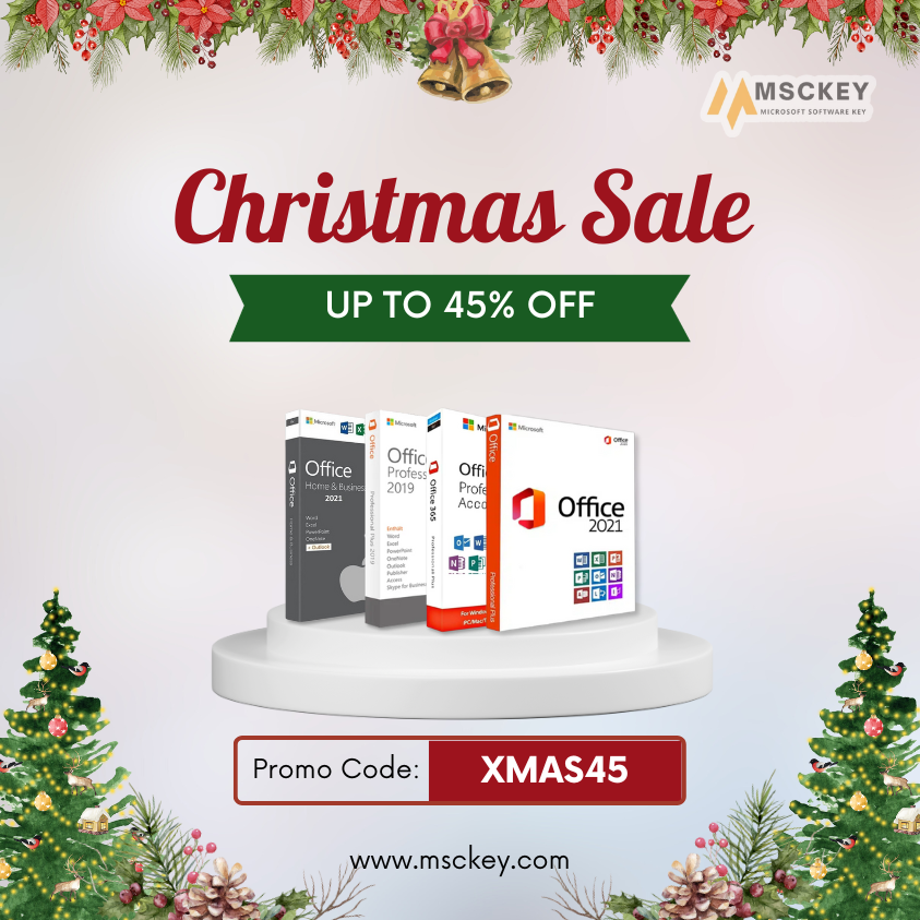 Smart minds know Msckey has Office Pro Plus 2021 &amp; 2019 at 45% off using XMAS45 thru Dec 31! Escape retail prices &amp; upgrade Office across devices at steal prices starting at $14! 😱

msckey.com/product-catego…

#Christmas2023 #techdeal #MsckeyXMas #MerryChristmas2023 #Microsoft365