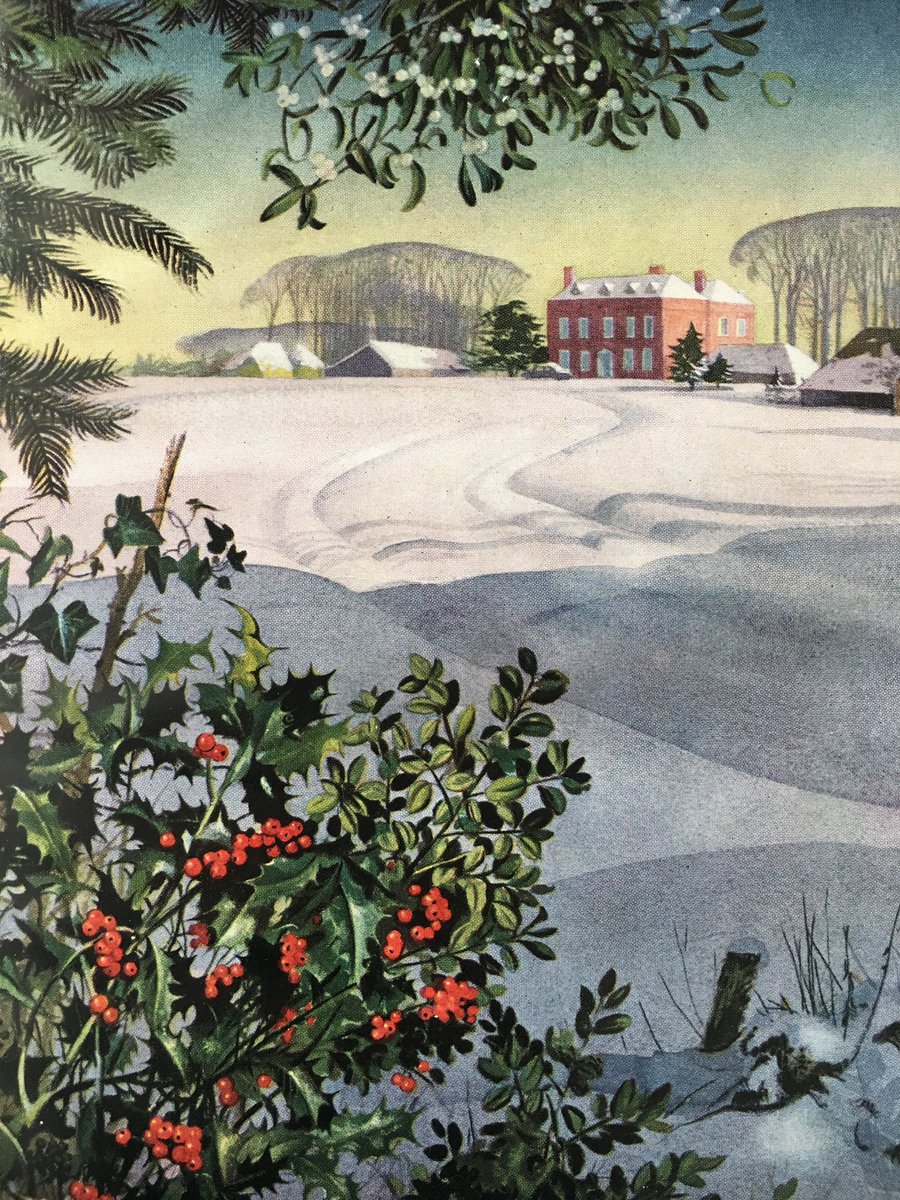 Other work by the Ladybird artists. ‘December’. Shell Guide (1955) Artists: Edith Hilder, Rowland Hilder