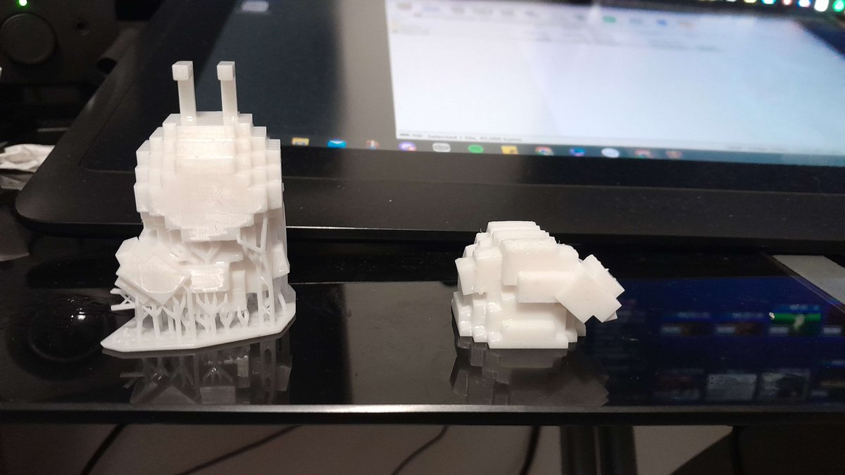 studios_teeth's tweet photo. been cooking to getting the whole bunch of the #qsmpeggsfanart #3d #qsmpeggs #dapperqsmp #leonardaqsmp #juanaflippaqsmp #Tallulahqsmp #egga1 also was printing a tallula and my power shorted form the storm here, stopping just above the hair so i wonder if i can still use this. https://t.co/HJOiaOt8BS