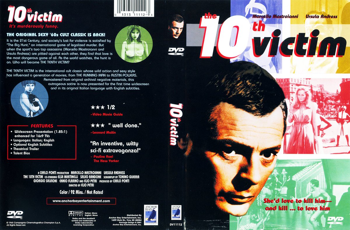 La Decima Vittima DVD cover art