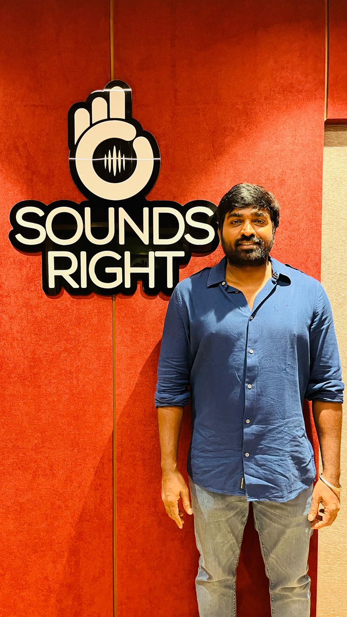 SoundsRightOffl's tweet photo. #vijaysethupathi in the house π Stay tuned !
#soundsrightstudio #Dubbedatsoundsright #Recordedatsoundsright https://t.co/v92DBMB0hQ