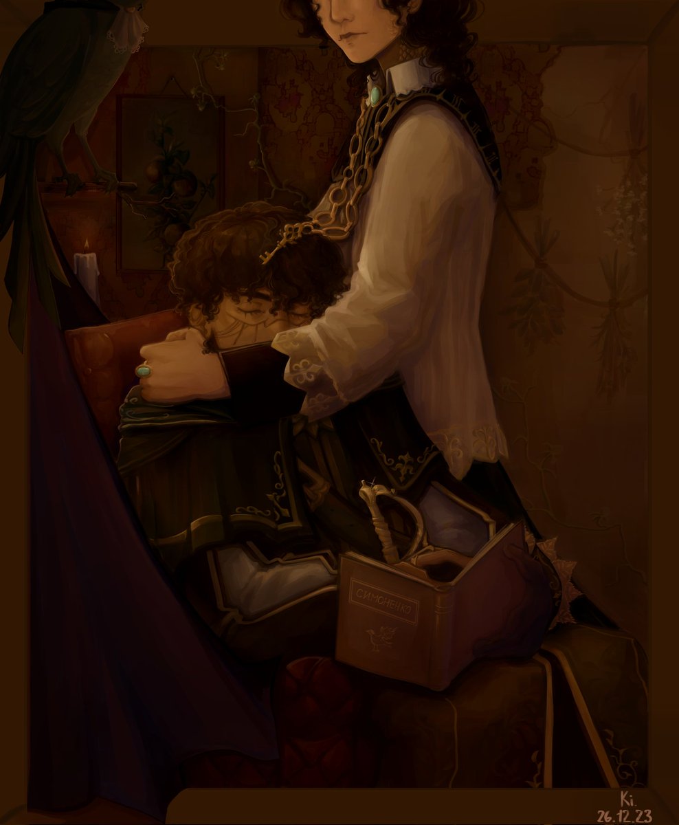 KiHimawari1's tweet photo. being secret Santa for @Miidori6 , hope you like it 🙌
i need some sleep 

@DivibalmerEvent #ESS2023 #elisop  #AesopCarl #EliClark #IdentityV https://t.co/m8hvd2p7hm