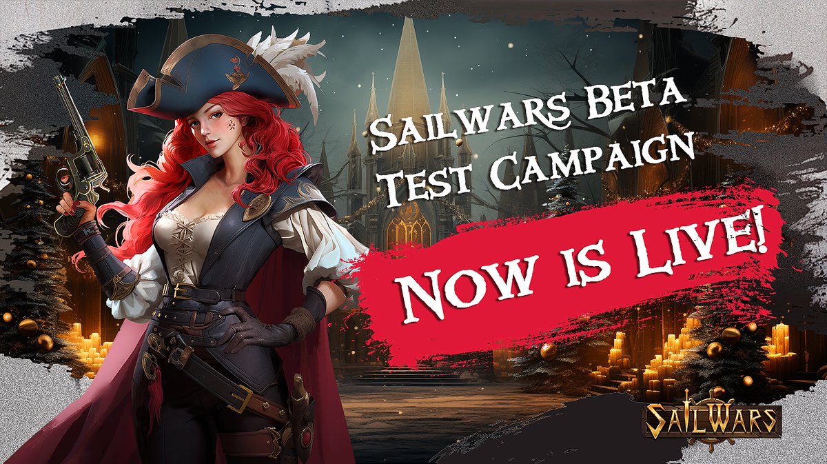 sailwars's tweet photo. Ahoy #Sailors!🏴‍☠️

#Sailwars Beta Test WL Campaign is now LIVE!🚀

Celebrating our upcoming beta test by allocating 5,000,000 $SWT tokens to the earliest community members🔥

Complete the tasks to unlock your incredible journey together🚢
🗓️Dec. 26 - Jan 10th
◾️https://t.co/ulBwD6mPSy

#WLSpot #dotGAMING #Web3GAMING