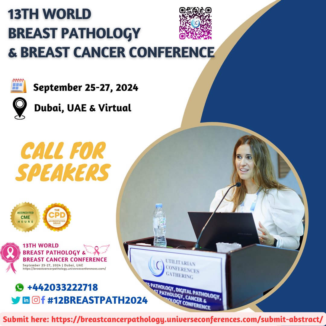 breastcanucg's tweet photo. #callforspeaker Now this is a time to register as a speakeraccredited #13BREASTPATH on September 25-27, 2024, in Dubai, UAE. This event will allow participants to share research and gain valuable feedback. 

Register, grab your speaker slot here: https://t.co/kYpMTugxrs

#health https://t.co/1mi9ZtLWl7