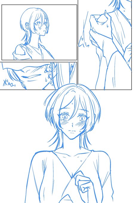 下描きを進めてます〜!70p位になりそうです☺️ 