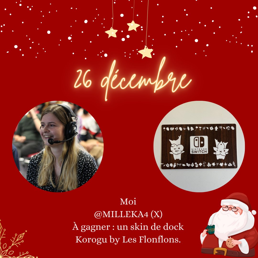🎄Calendrier - Jour 26🎅

Aujourd'hui, c'est moi qui offre un lot !

🎁: un skin de dock de switch classique by Les Flonflons.
Conditions : RT, follow moi.

Tirage au sort : 27/12

#giveaway #AdventCalendar #gift #adventcalendargiveaway