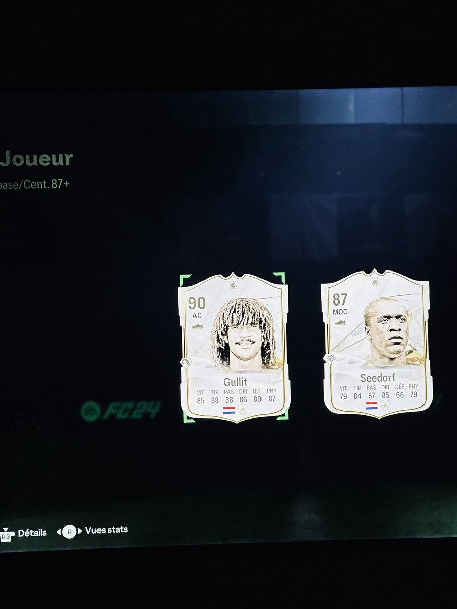J’avais prévu de faire le sbc Gullit mais finalement pas besoin🤭 Merci le pack Icône 87+
#FC24 #fut