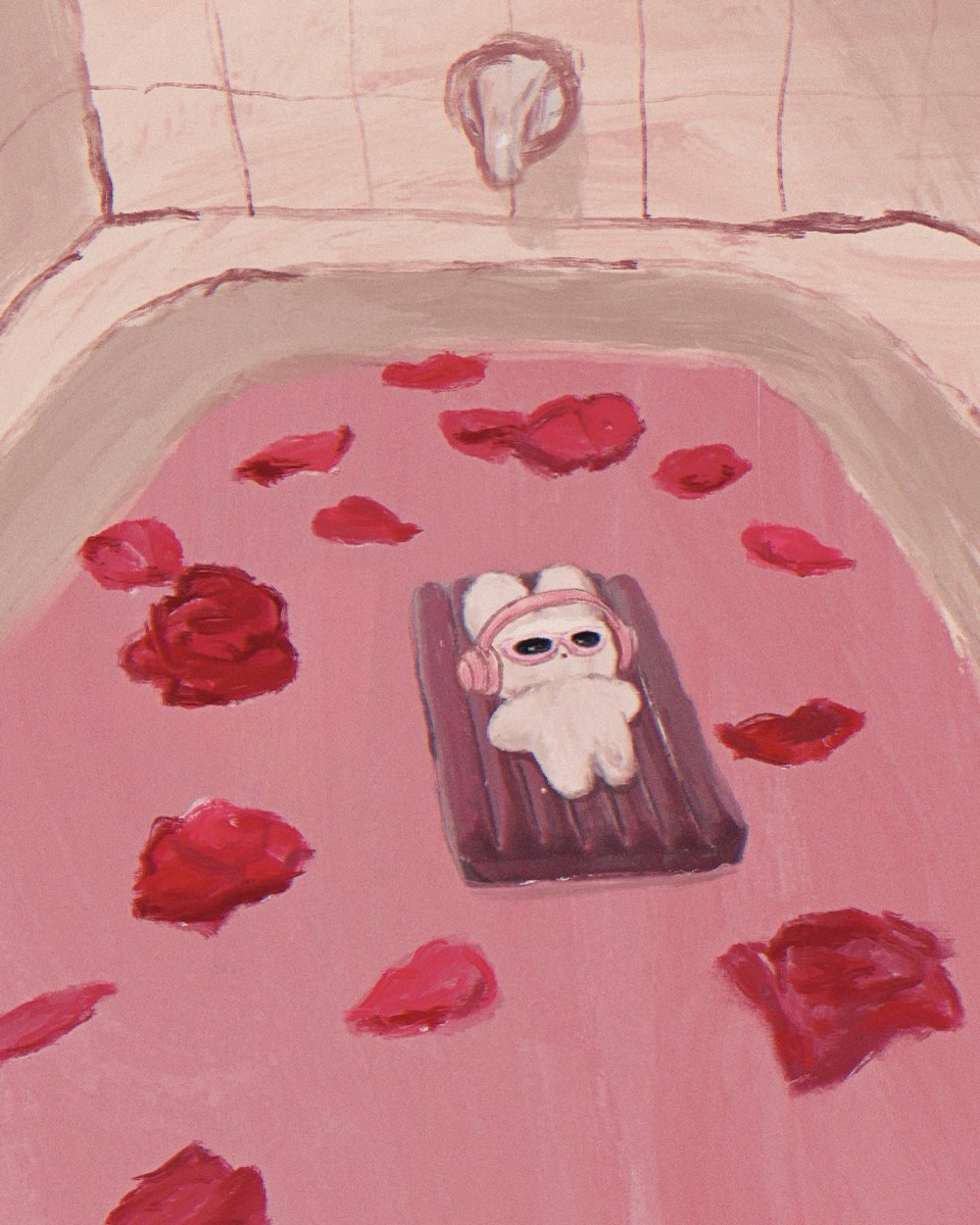 petals bathtub no humans solo rose petals indoors animal focus  illustration images