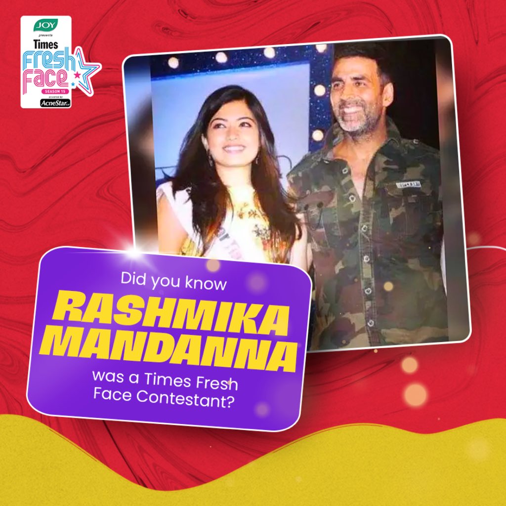 TimesFreshFace's tweet photo. From owning the Times Fresh Face stage to conquering the silver screens of Bollywood - @iamRashmika’s #FreshFactor has taken her on an incredible journey!
(continued…) https://t.co/dZe63OWZCH