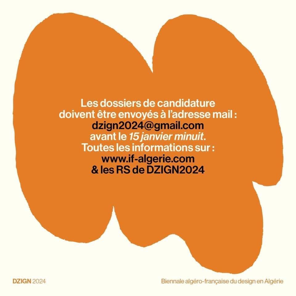 ferielgasmi's tweet photo. La Biennale DZIGN 2024 قائمة الآن. الطلاب والمحترفون الشبان، لا تفوتوا الفرصة للمشاركة! 🌟 جميع المعلومات متاحة في الرابط في البايو. #DZIGN2024 #BiennaleDesign #نداء_للترشيح
Étudiants et jeunes professionnels, ne manquez pas l’occasion de participer! 🌟 https://t.co/6d4nmpKrK5