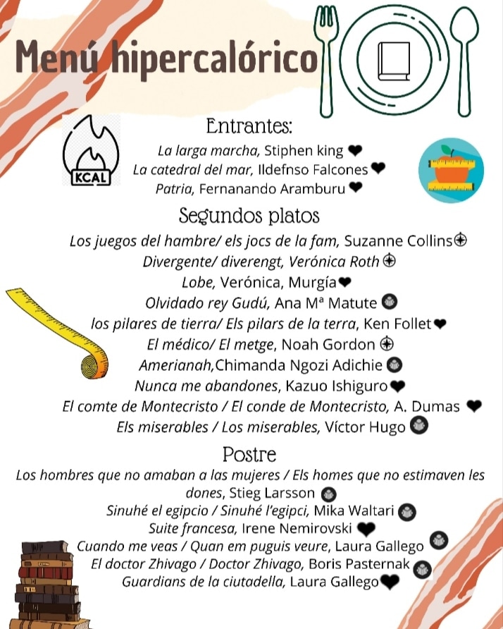 FirstLiterary's tweet photo. Continuamos hoy haciendo bondad con un menú HIPOCALÓRICO. 

¿Qué libro te llama más la atención? https://t.co/J1lTKdNXwC