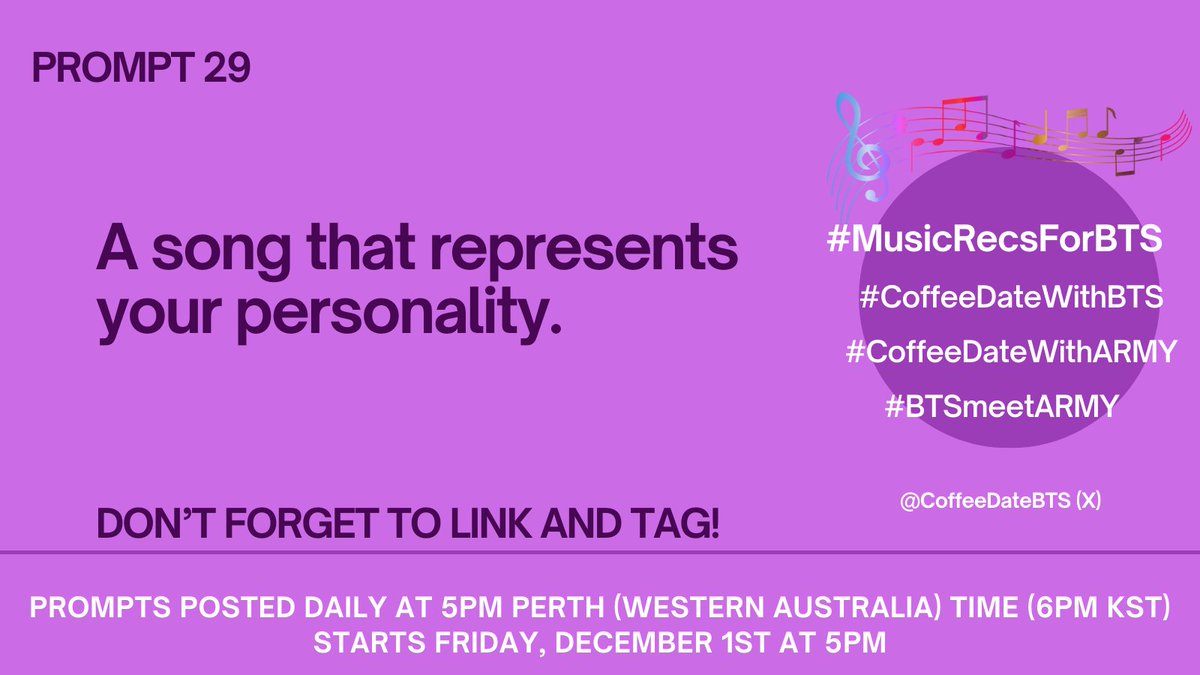 CoffeeDateBTS's tweet photo. Reveal yourselves ARMY!
#MusicRecsForBTS
#Prompt29
#CoffeeDateWithBTS
#CoffeeDateWithARMY
Welcome our wonderful PL DJ, @Blovely0613 https://t.co/gfaxQwstAI