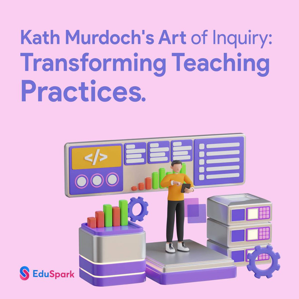 EduSparkWorld's tweet image. Connect with global inquiry leader Kath Murdoch, in a series of video explorations and provocations that will deepen your understanding and application of these practices. 📚 (eduspark.world/courses/the-ar… &quot;‌&quot;)
@kjinquiry