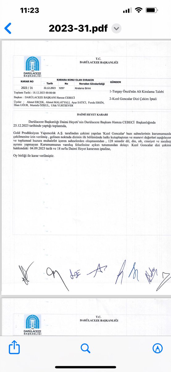 #KızılGoncalar Darülaceze kurumumun çekim iznini iptal gerekçesini,kamuoyunun takdirine sunuyorum.Bu mekana Ayda 200.000.lira ödeyerek çekim yaptığımızı belirtmek isterim.