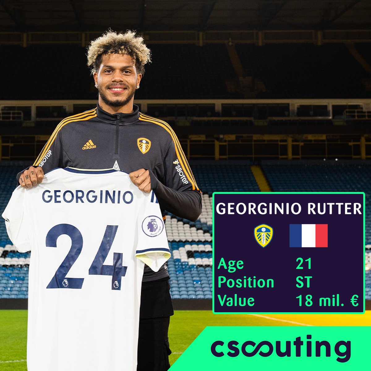cscouting_'s tweet image. Georginio&apos;s key pass brilliance elevates Leeds&apos; Triumphs. ⭐

Georginio Rutter.

🔹Leeds United. France.
🔹Age: 21
🔹ST
🔹18 mil. euro

▫️Games:  23
▫️Goals:    4
▫️Assists:  9
▫️Shots / On target:  51/25
▫️Key passes: 51

#cscouting #georginiorutter #leedsunited #championship